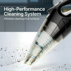 Powerful Cordless Handheld Vacuum / With LED Light and Fast-Charging Function / Portable Vacuum for Wet & Dry / Lightweight and Quiet