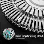 Electric Razor 2.0 Pro – Precision Men’s Shaver with 4D Blades, Waterproof Wet/Dry Use, Pop-Up Trimmer, LED Display & 60-Min Battery