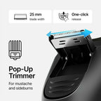 Electric Razor 2.0 Pro – Precision Men’s Shaver with 4D Blades, Waterproof Wet/Dry Use, Pop-Up Trimmer, LED Display & 60-Min Battery