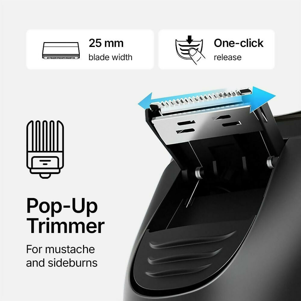 Electric Razor 2.0 Pro – Precision Men’s Shaver with 4D Blades, Waterproof Wet/Dry Use, Pop-Up Trimmer, LED Display & 60-Min Battery