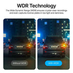 4K Dash Cam – Ultra HD recording with front/rear cameras, night vision, and 24/7 monitoring